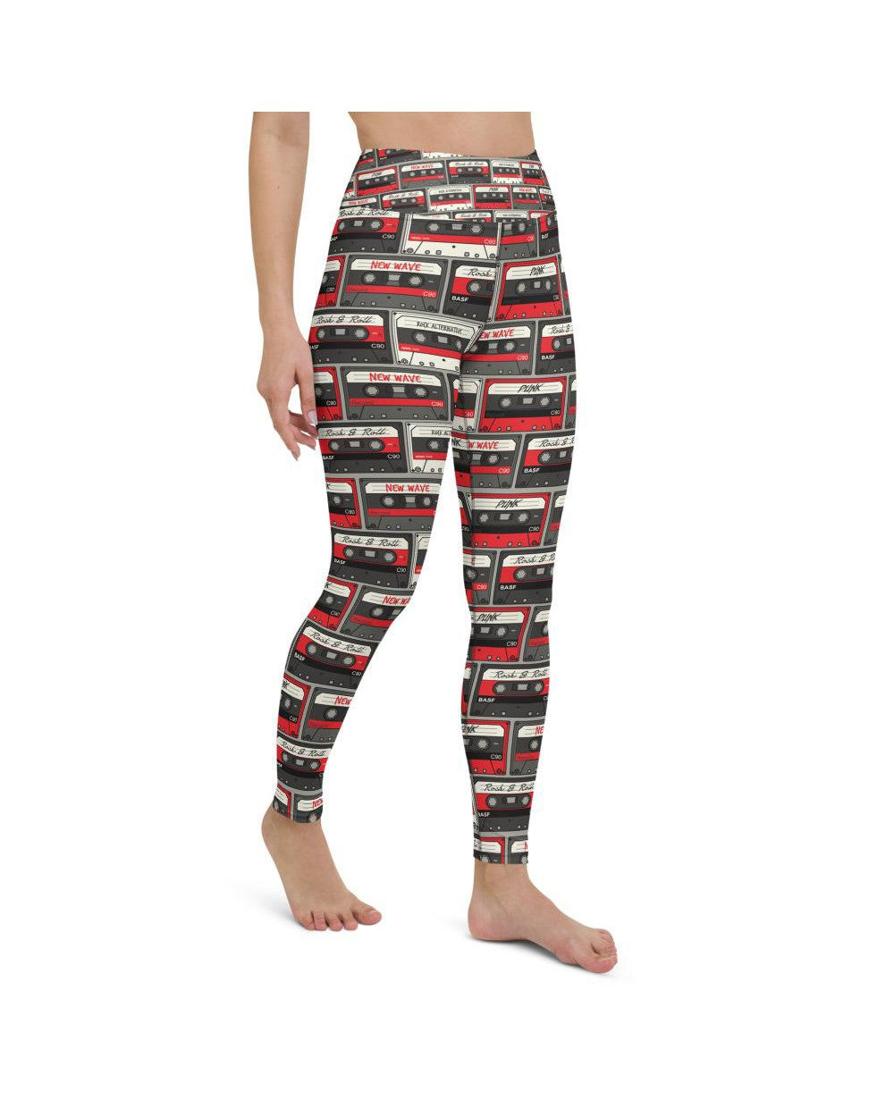 Retro Cassette Tapes Yoga Pants Gearbunch