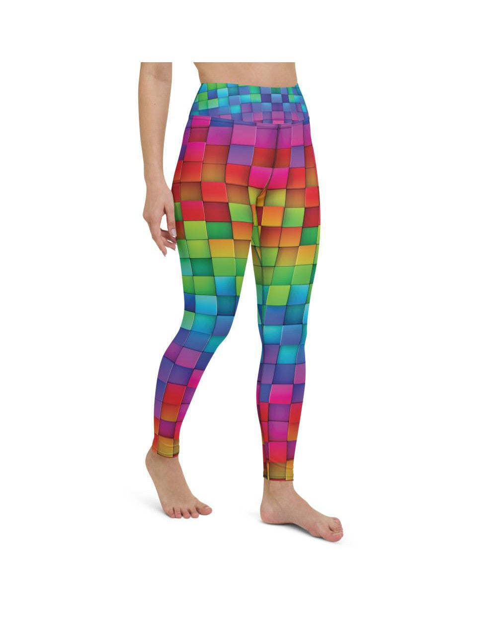 Rainbow Blocks Yoga Pants Gearbunch