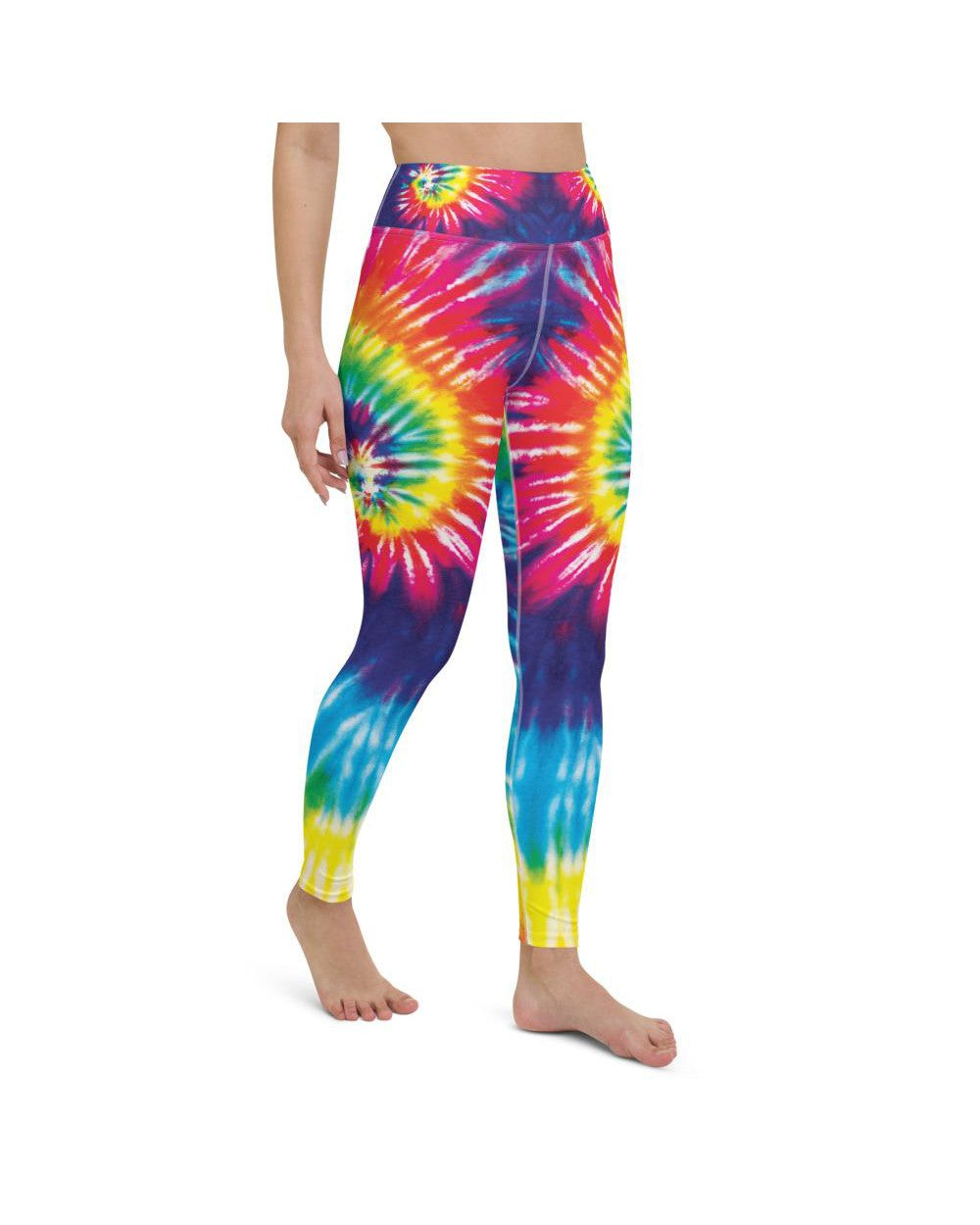 Womens Workout Yoga Pants Tie Dye Swirl Rainbow | Gearbunch.com