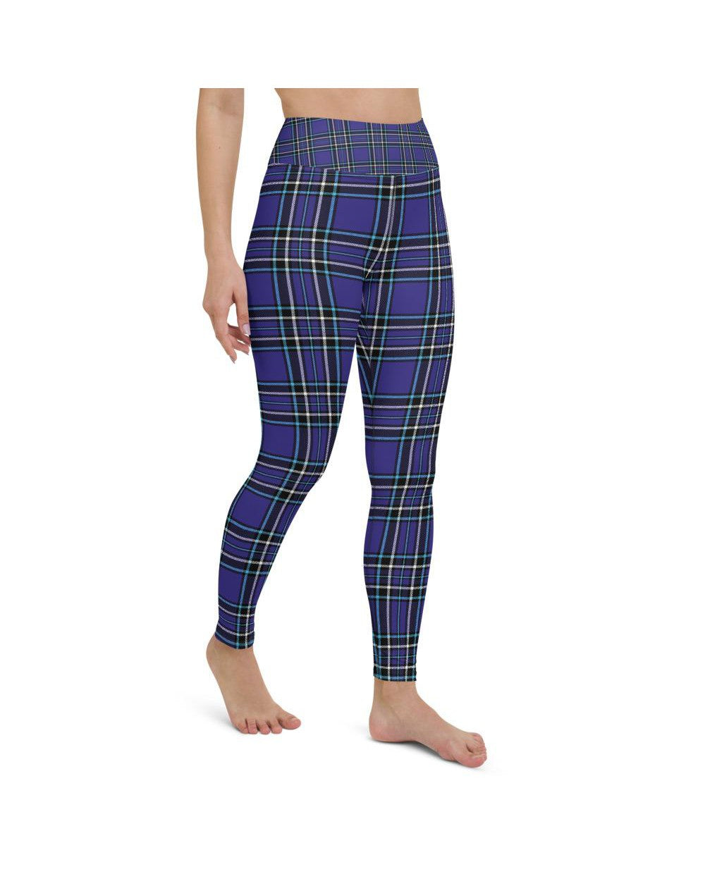 Womens Workout Yoga Pants Navy Blue White/Black/Blue | Gearbunch.com