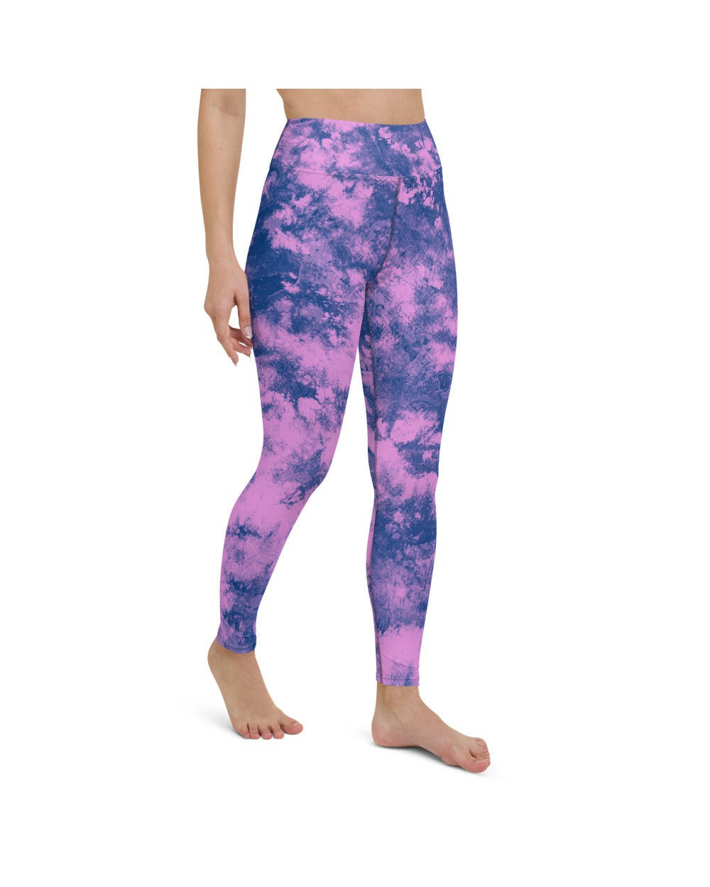 Womens Workout Yoga Pants Navy Glaze Blue/Purple | Gearbunch.com