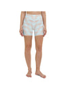 Light Blue & Apricot Wave Yoga Shorts Gearbunch