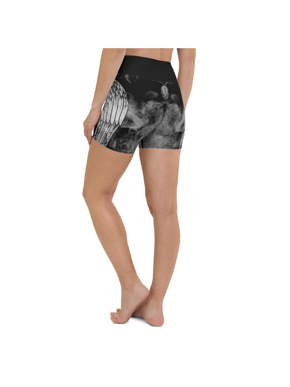 Angel Wing Yoga Shorts Gearbunch