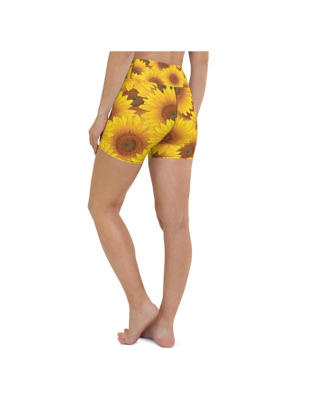 Sunflower Yoga Shorts Gearbunch