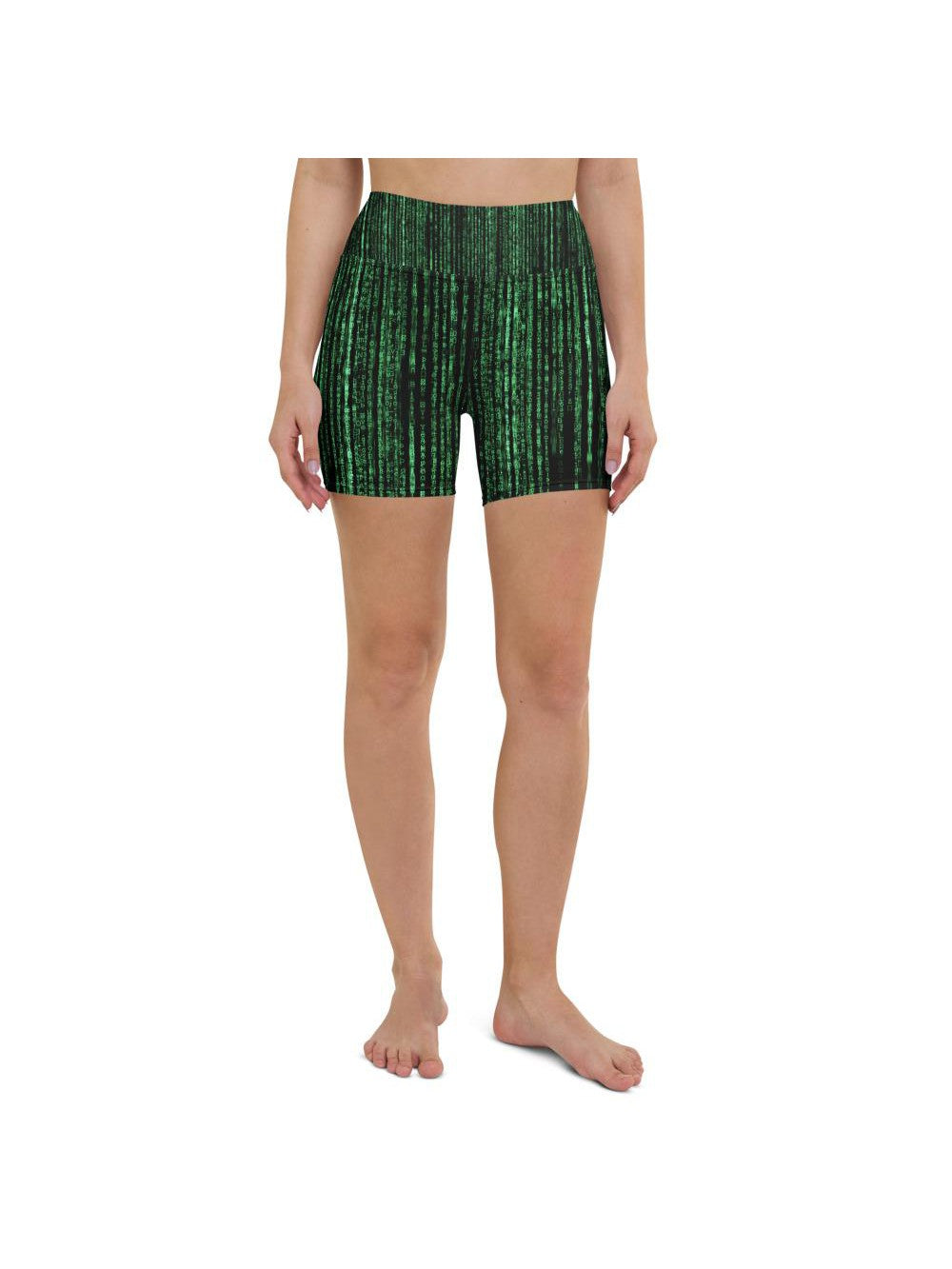 Matrix Inspired Yoga Shorts Gearbunch