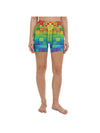 Rainbow Blocks Yoga Shorts Gearbunch