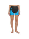 Blue Honeycomb Carbon Yoga Shorts Gearbunch