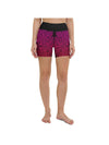 Womens Yoga Shorts Pink Mandala Pink/Black | Gearbunch.com