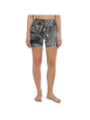 Womens Yoga Shorts Grey Swirl Grey/White | Gearbunch.com