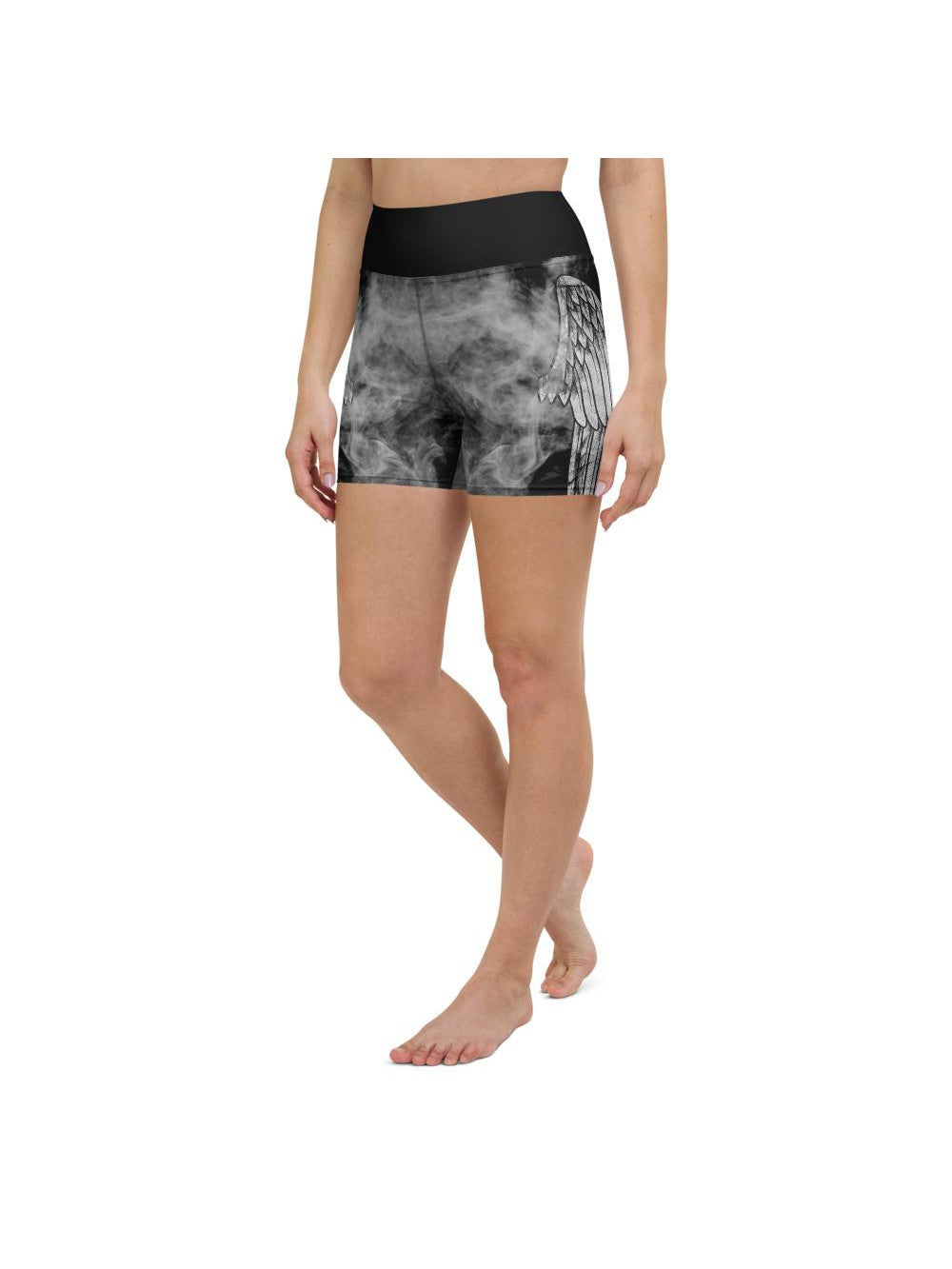 Angel Wing Yoga Shorts Gearbunch