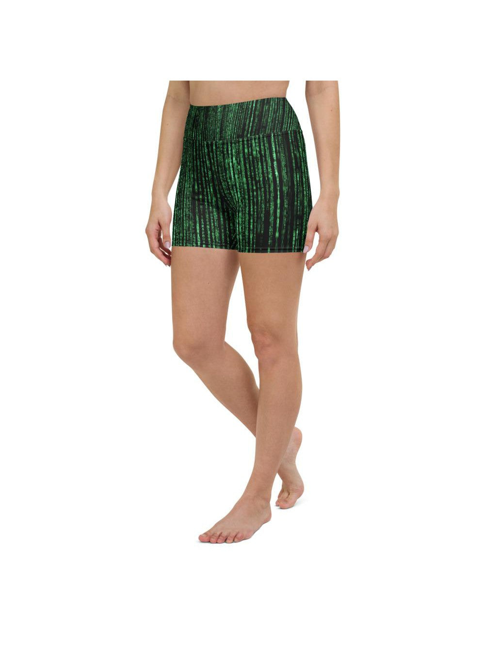 Matrix Inspired Yoga Shorts Gearbunch