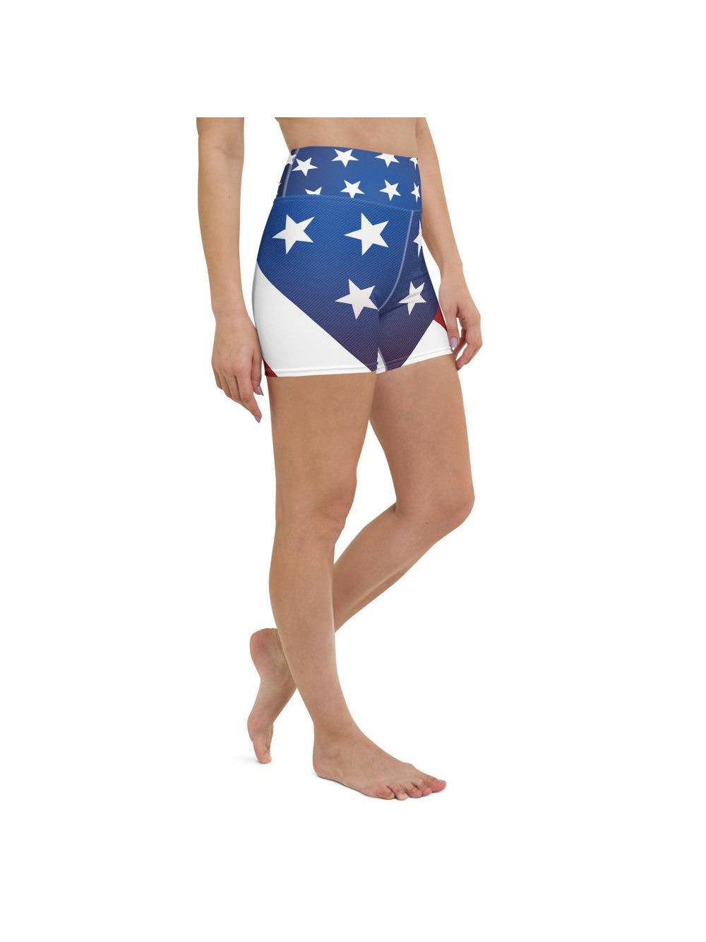 American Flag Yoga Shorts Gearbunch