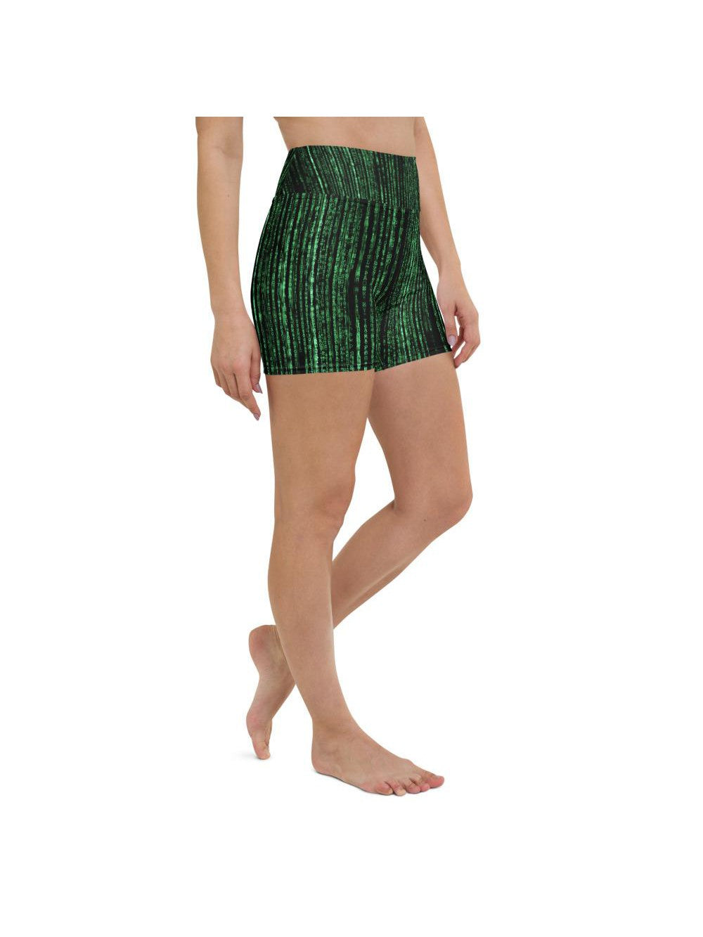 Matrix Inspired Yoga Shorts Gearbunch