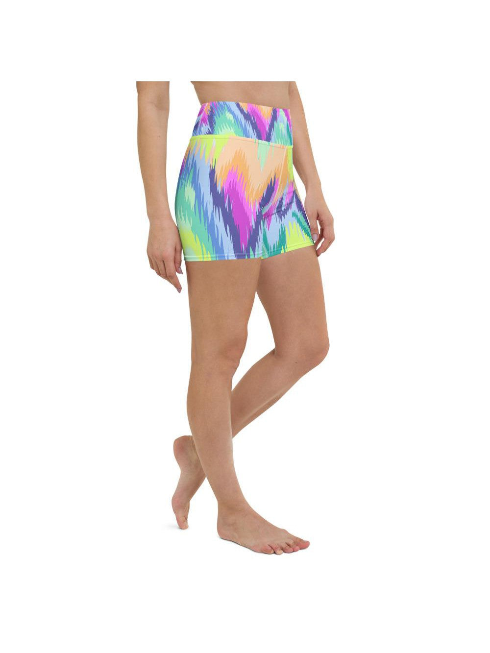 Rave Sound Wave Yoga Shorts Gearbunch