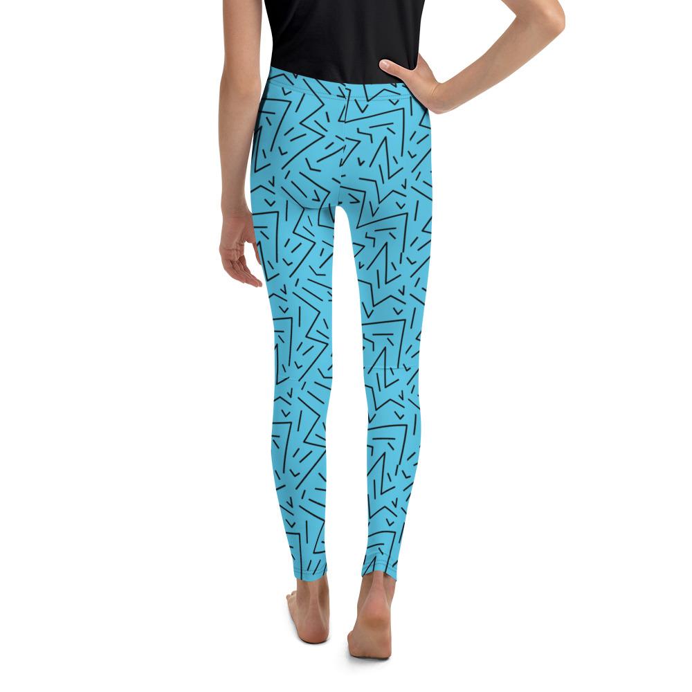 Aqua Black Line Youth Leggings Gearbunch