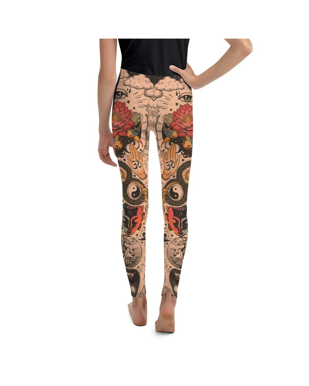 Tattooed Lotus Youth Leggings Gearbunch