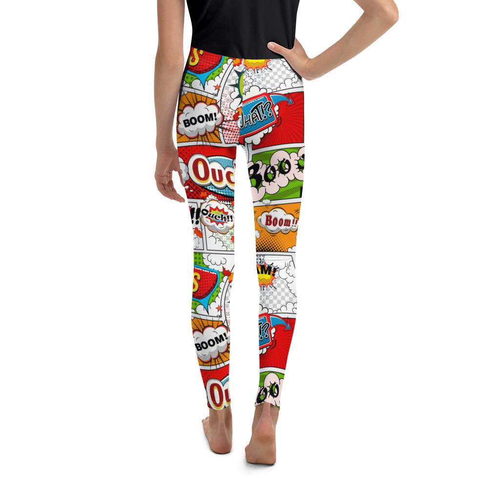 Comic Super Hero Youth Leggings