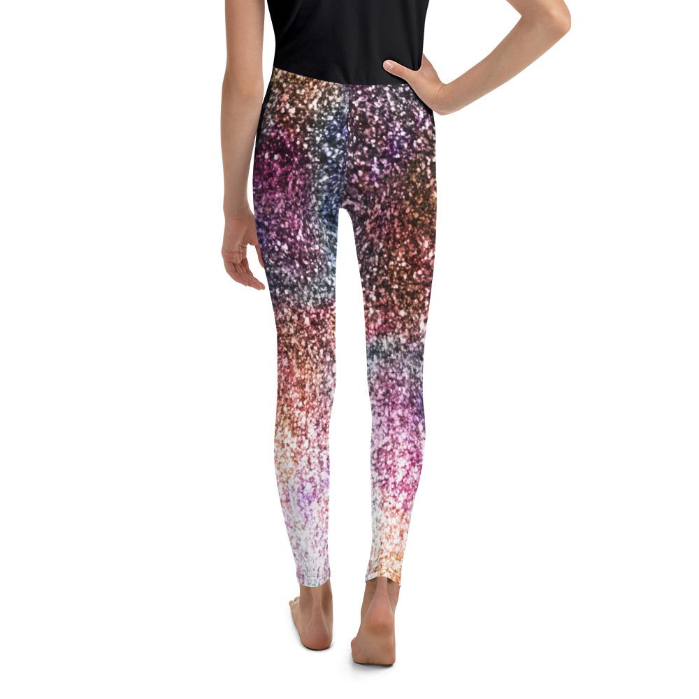 Colorful Sparkles Youth Leggings Gearbunch