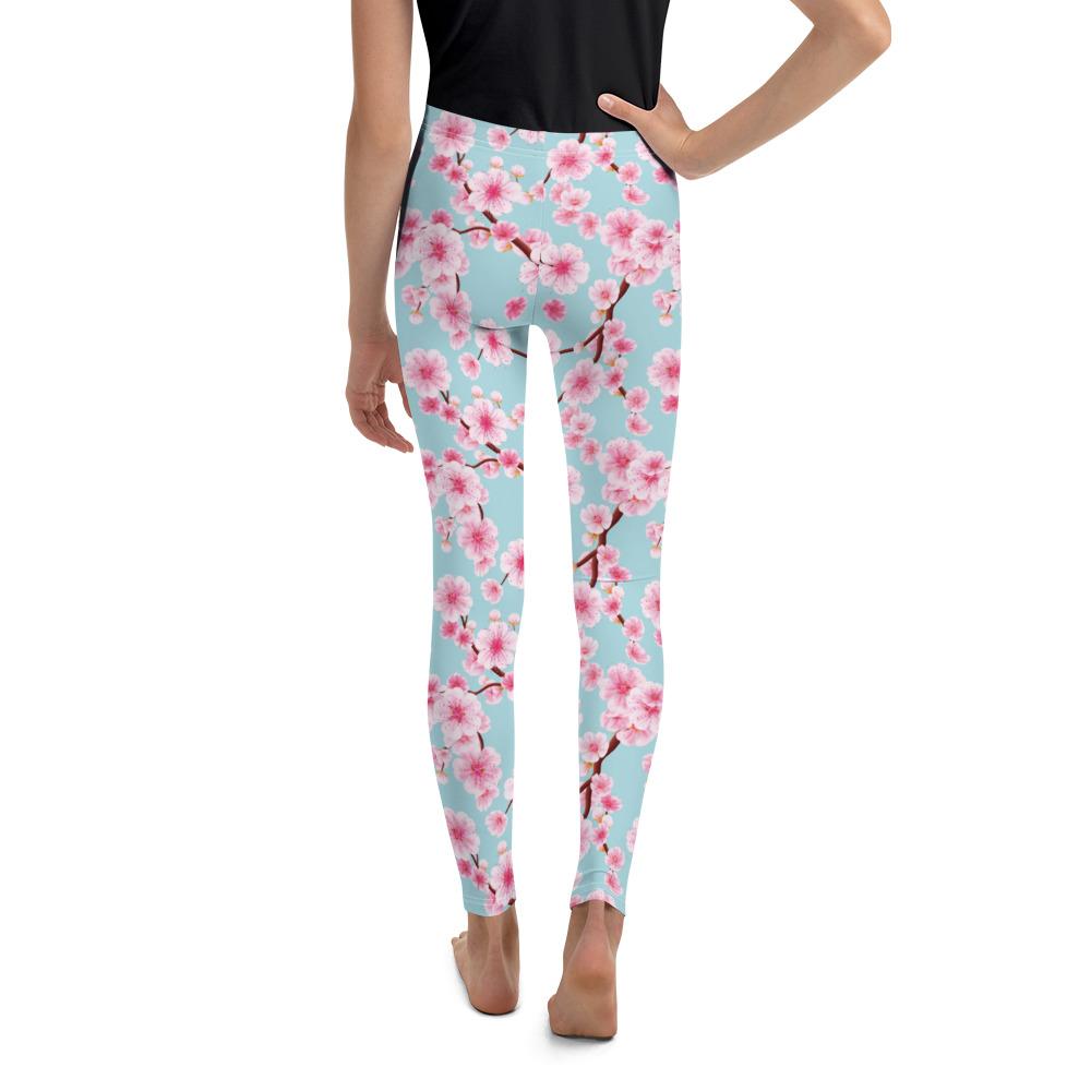 Japanese Cherry Blossom Youth Leggings Gearbunch