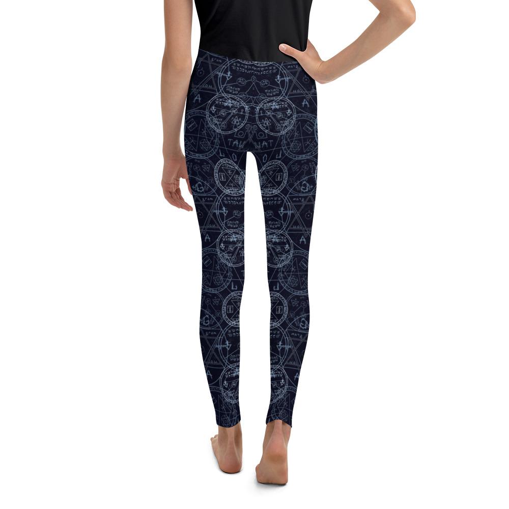 Youth Witchcraft Leggings Blue/White/Navy | Gearbunch.com