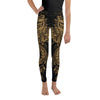 Golden Ornamental Owl Youth Leggings Gearbunch