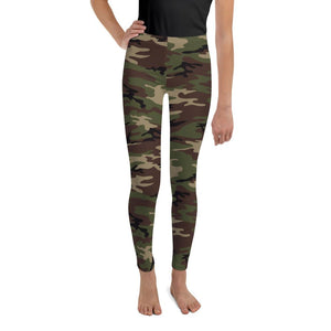 Army Camo Youth Leggings Gearbunch