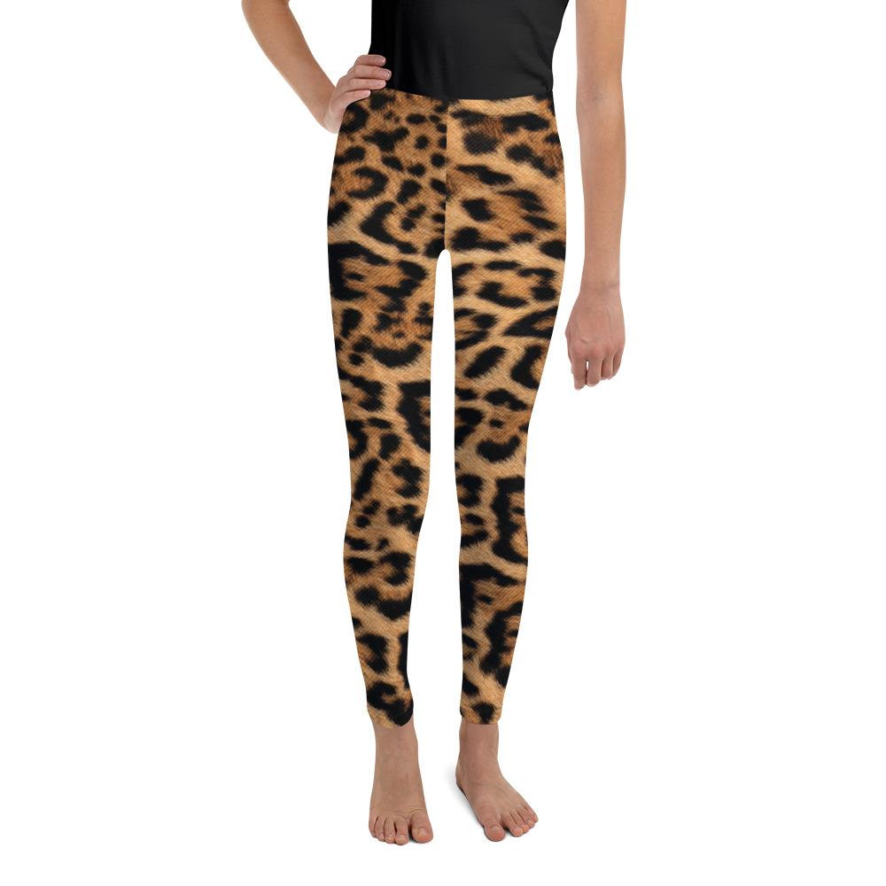 Leopard Skin Youth Leggings Gearbunch