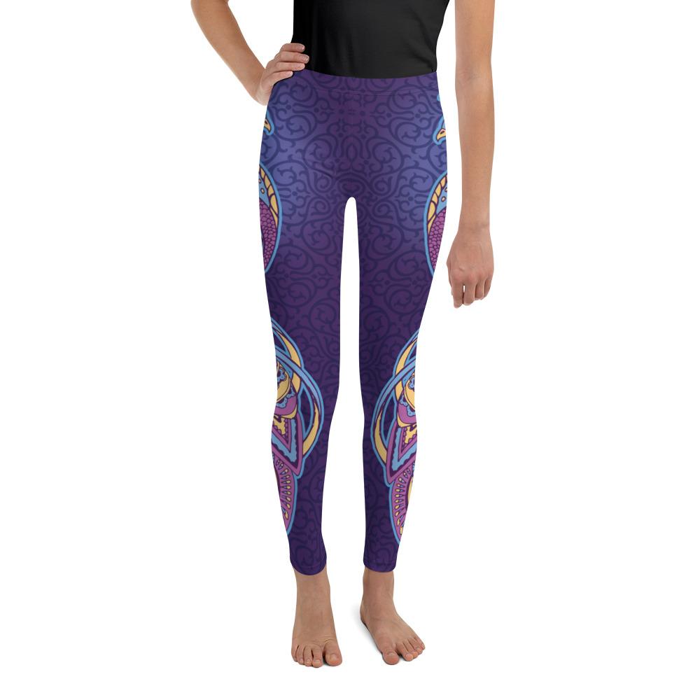 Ornamental Peacock Youth Leggings Gearbunch