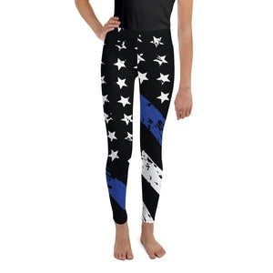 Thin Blue Line Youth Leggings Gearbunch