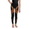 Youth Phoenix Leggings Black/Orange/Red | Gearbunch.com