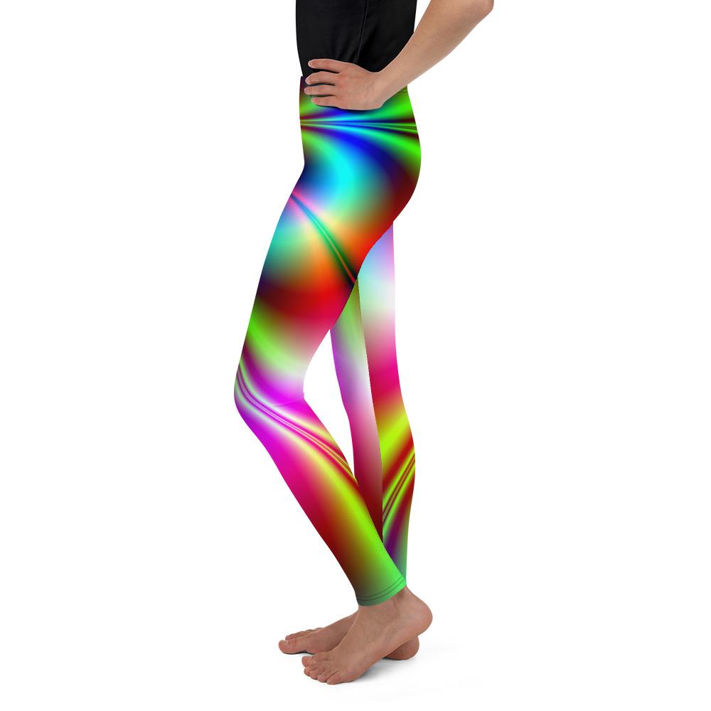 Psychedelic Neon Youth Leggings Gearbunch