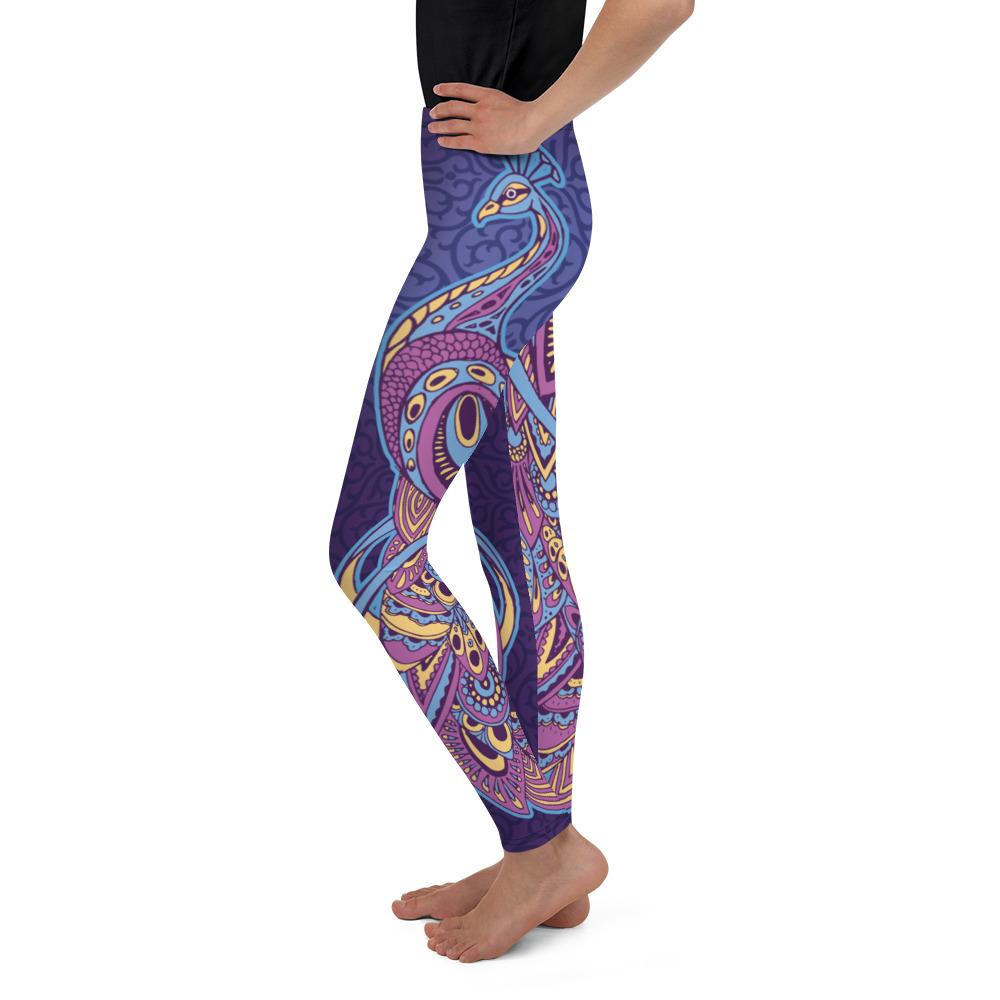 Ornamental Peacock Youth Leggings Gearbunch