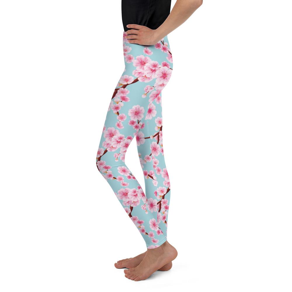 Japanese Cherry Blossom Youth Leggings Gearbunch