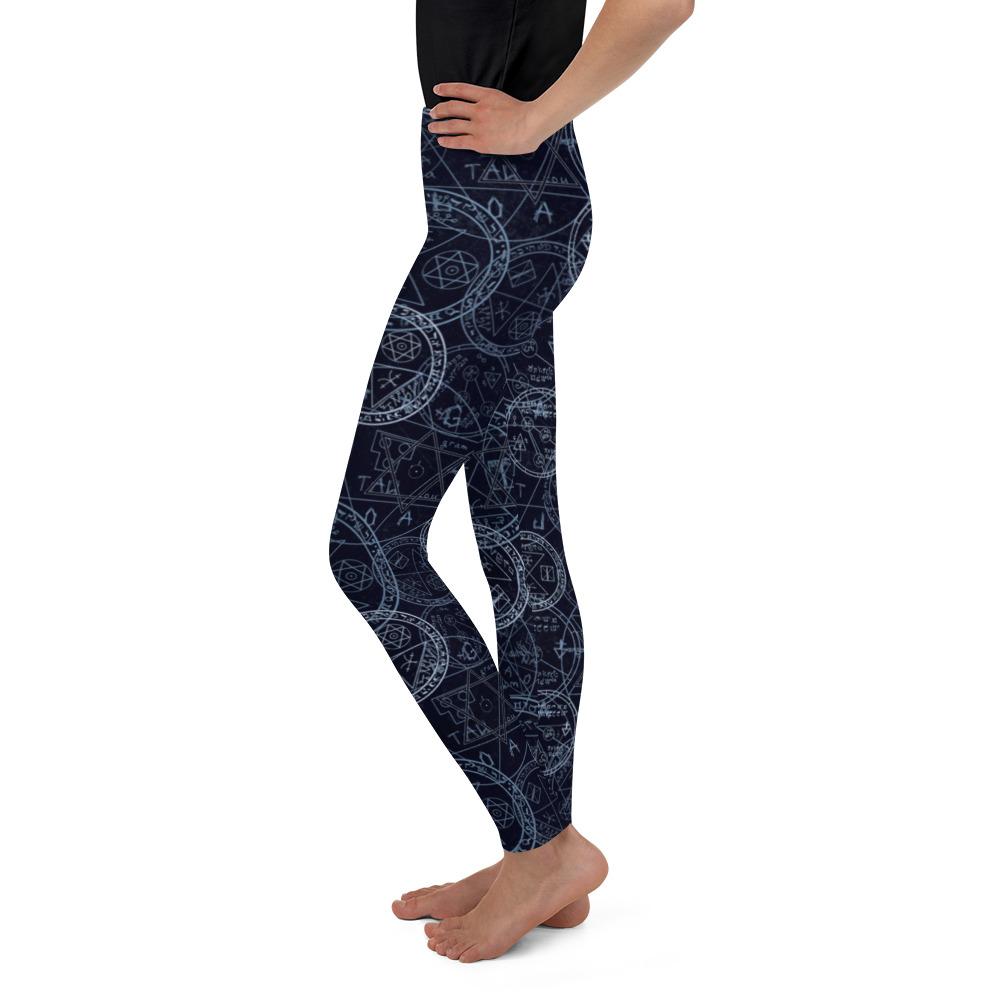 Youth Witchcraft Leggings Blue/White/Navy | Gearbunch.com