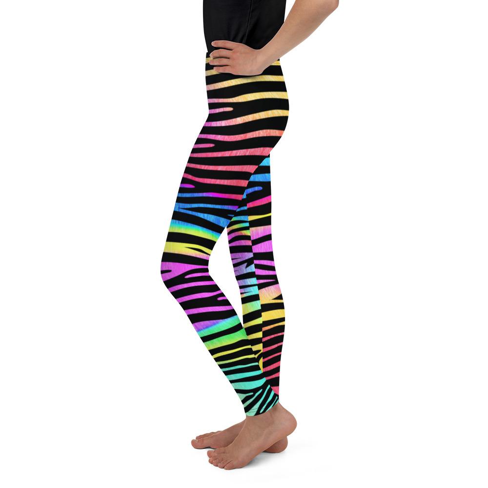 colorful striped leggings