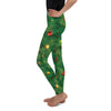 Youth Realistic Christmas Tree Leggings Green/Red/Gold | Gearbunch.com