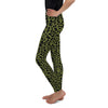 Youth Olive Green Leopard Skin Leggings Green/Black | Gearbunch.com