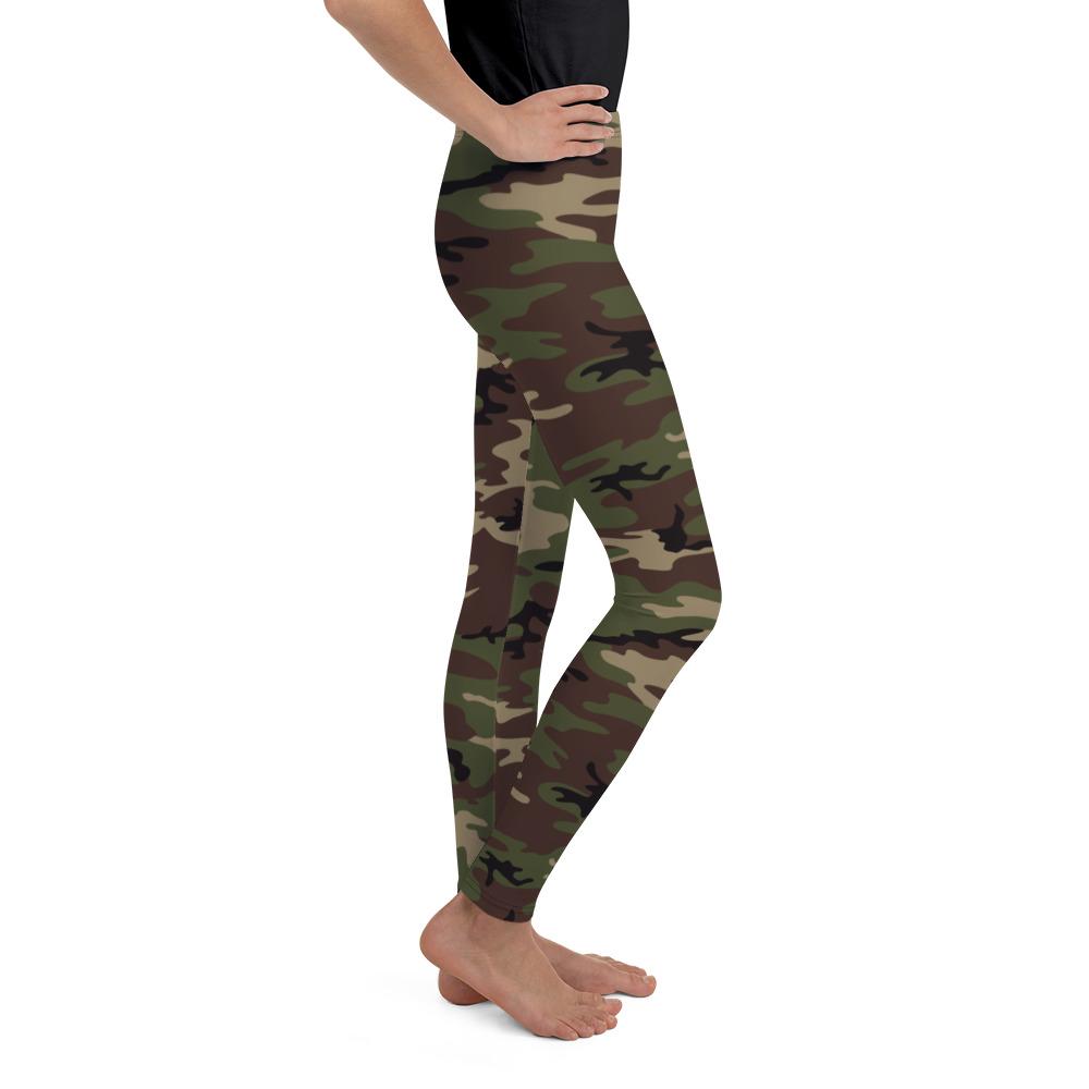 Army Camo Youth Leggings Gearbunch