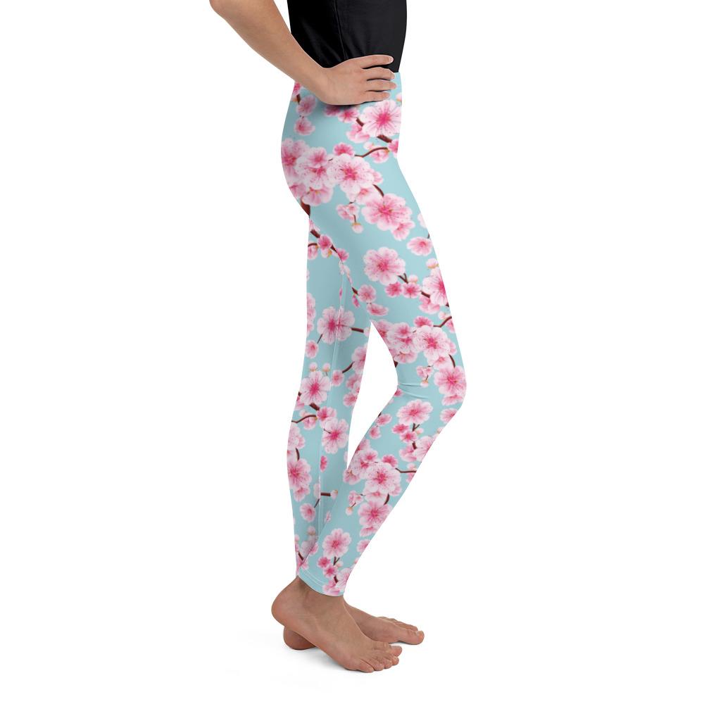 Japanese Cherry Blossom Youth Leggings Gearbunch