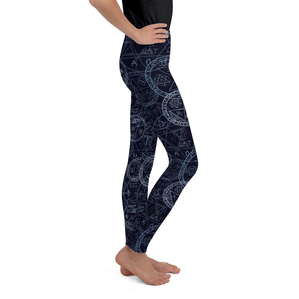 Youth Witchcraft Leggings Blue/White/Navy | Gearbunch.com