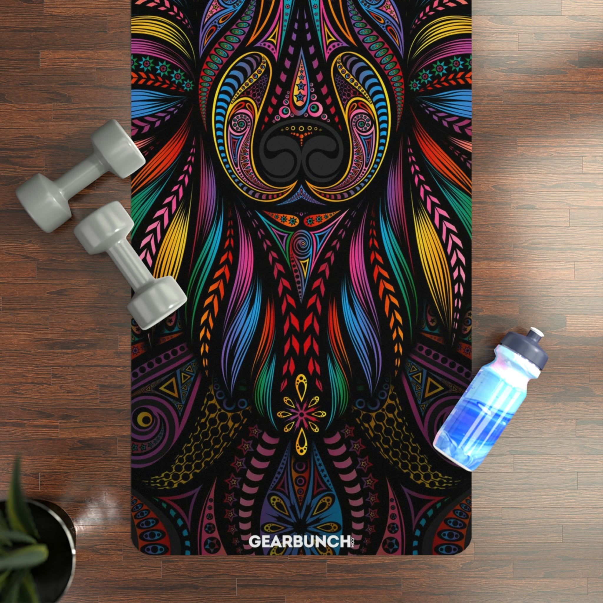 GearBunch Colorful Wolf Yoga Mat