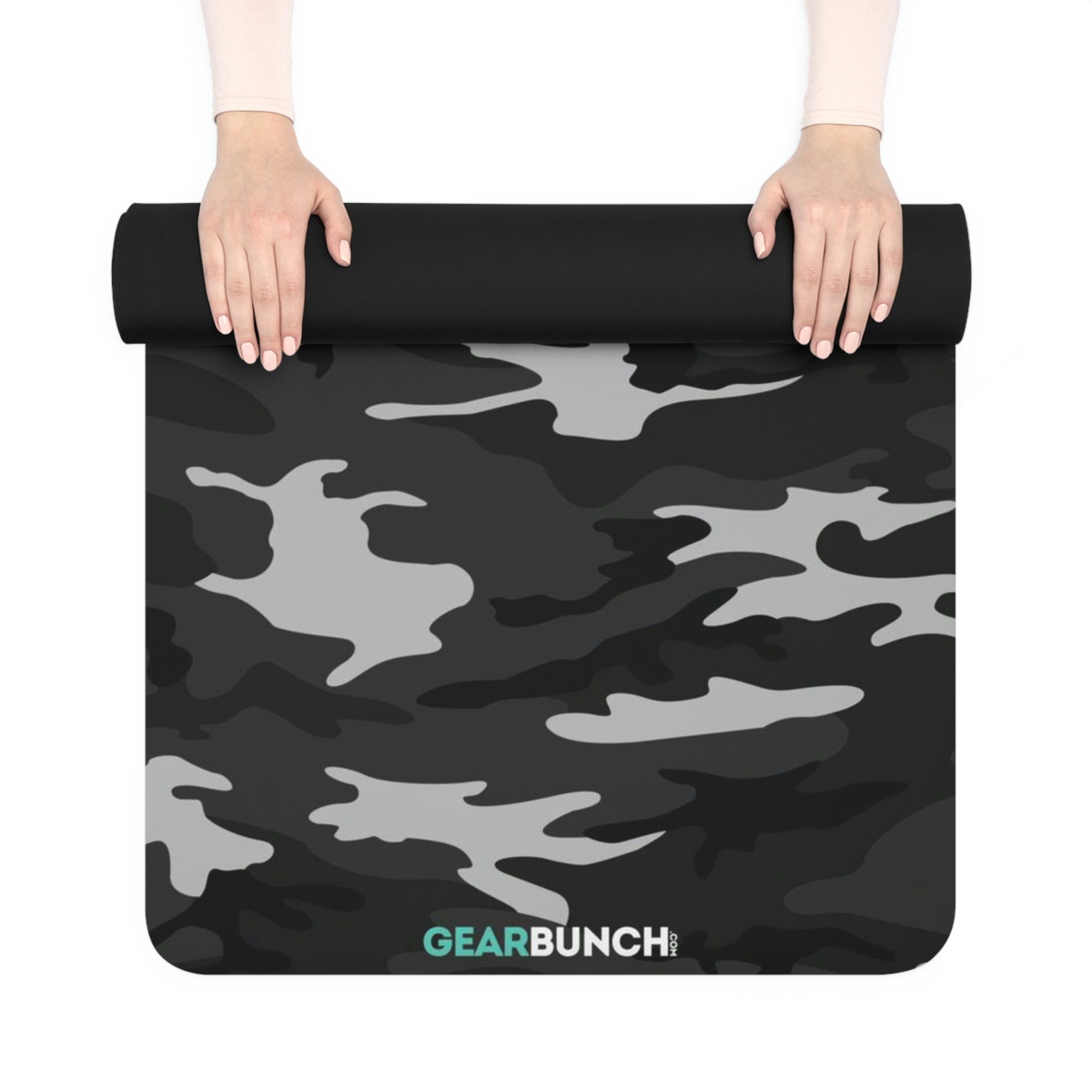 GearBunch Dark Gray Camo Yoga Mat