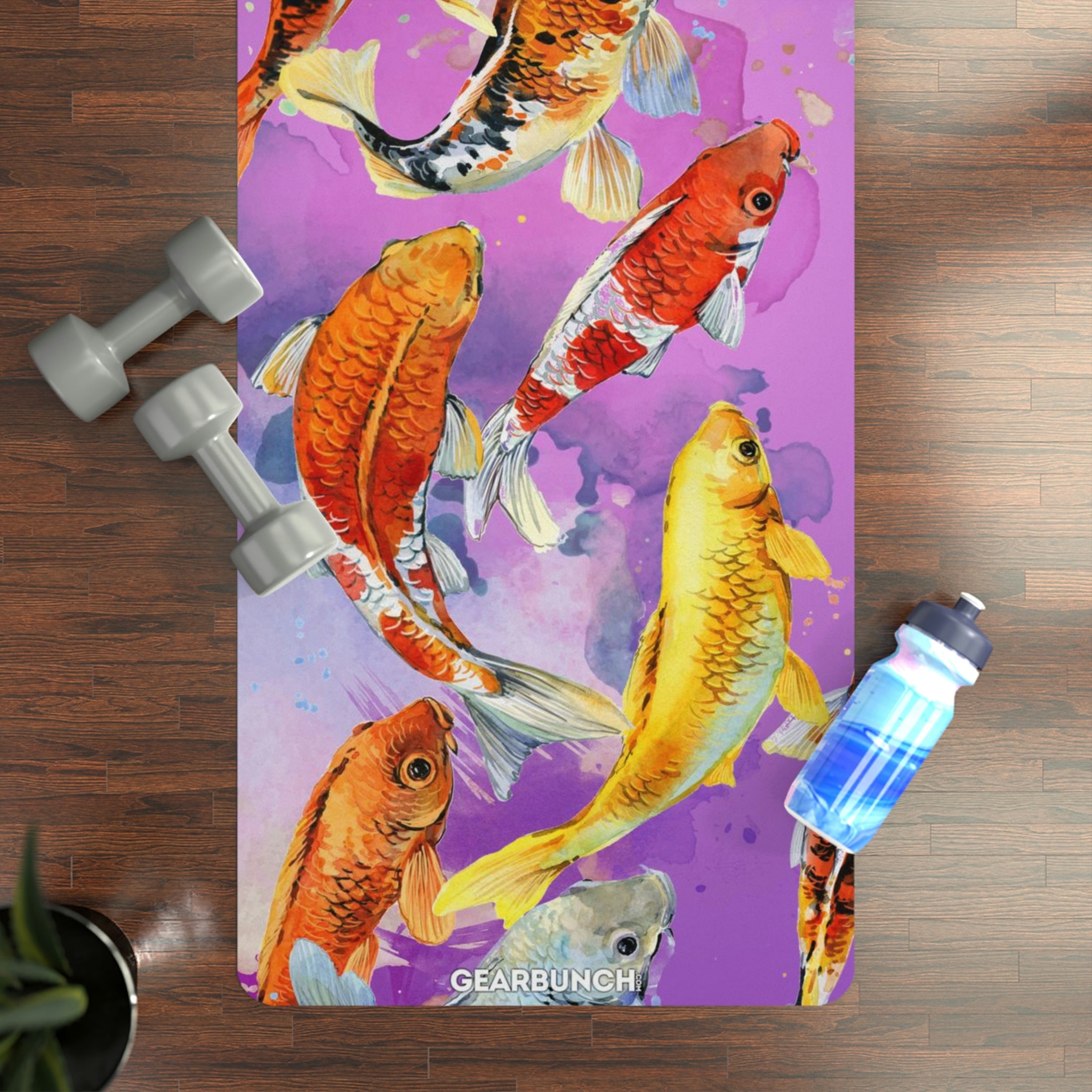 GearBunch Colorful Koi Fish Yoga Mat