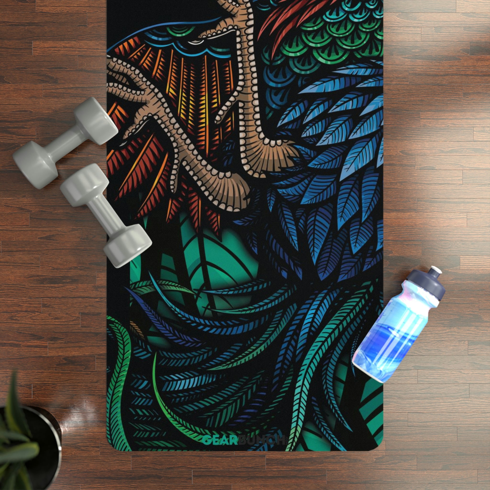 GearBunch Colorful Rooster Yoga Mat