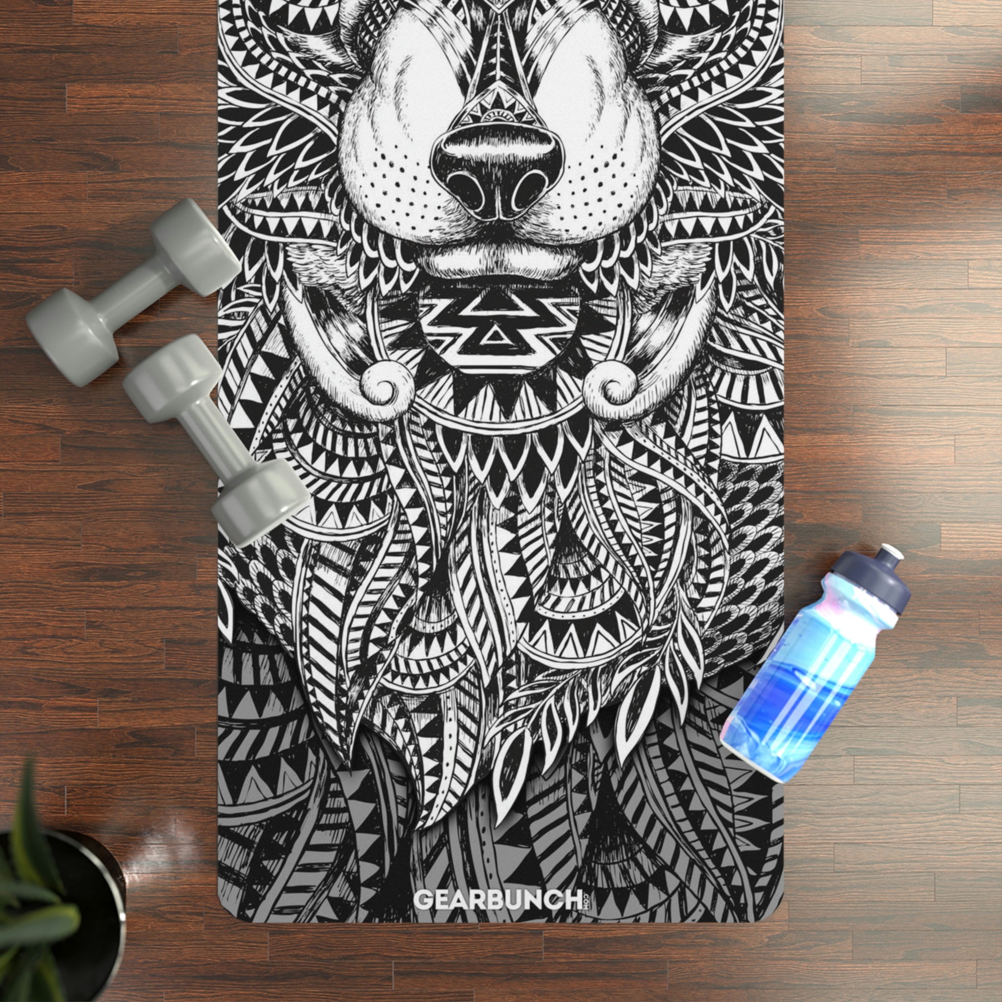 GearBunch Ornament Wolf Yoga Mat