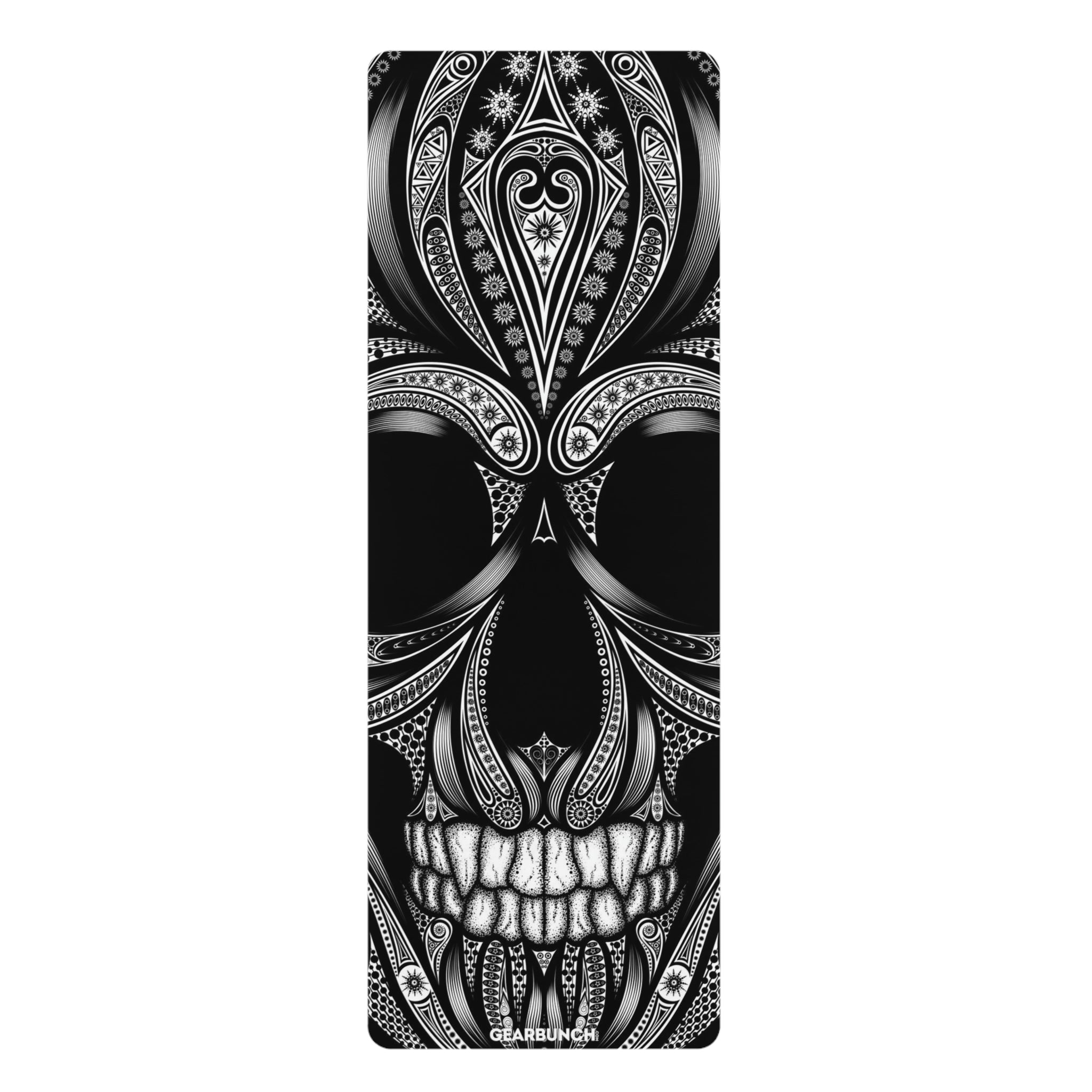 GearBunch Ornamental Single Skull Yoga Mat
