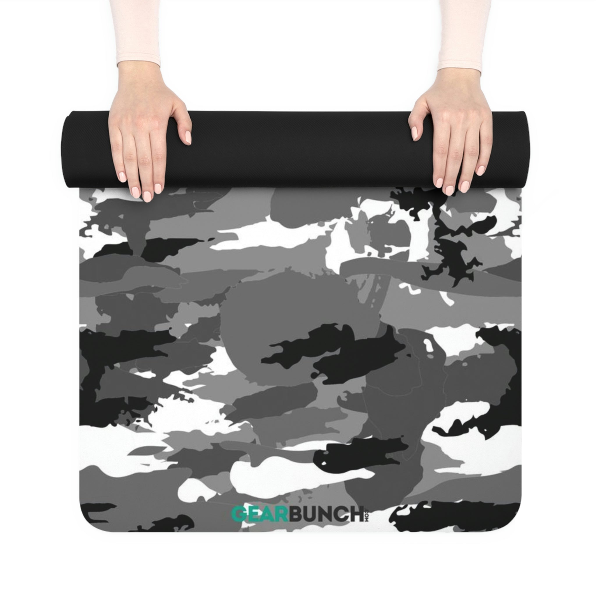 GearBunch Black & White Camo Yoga Mat