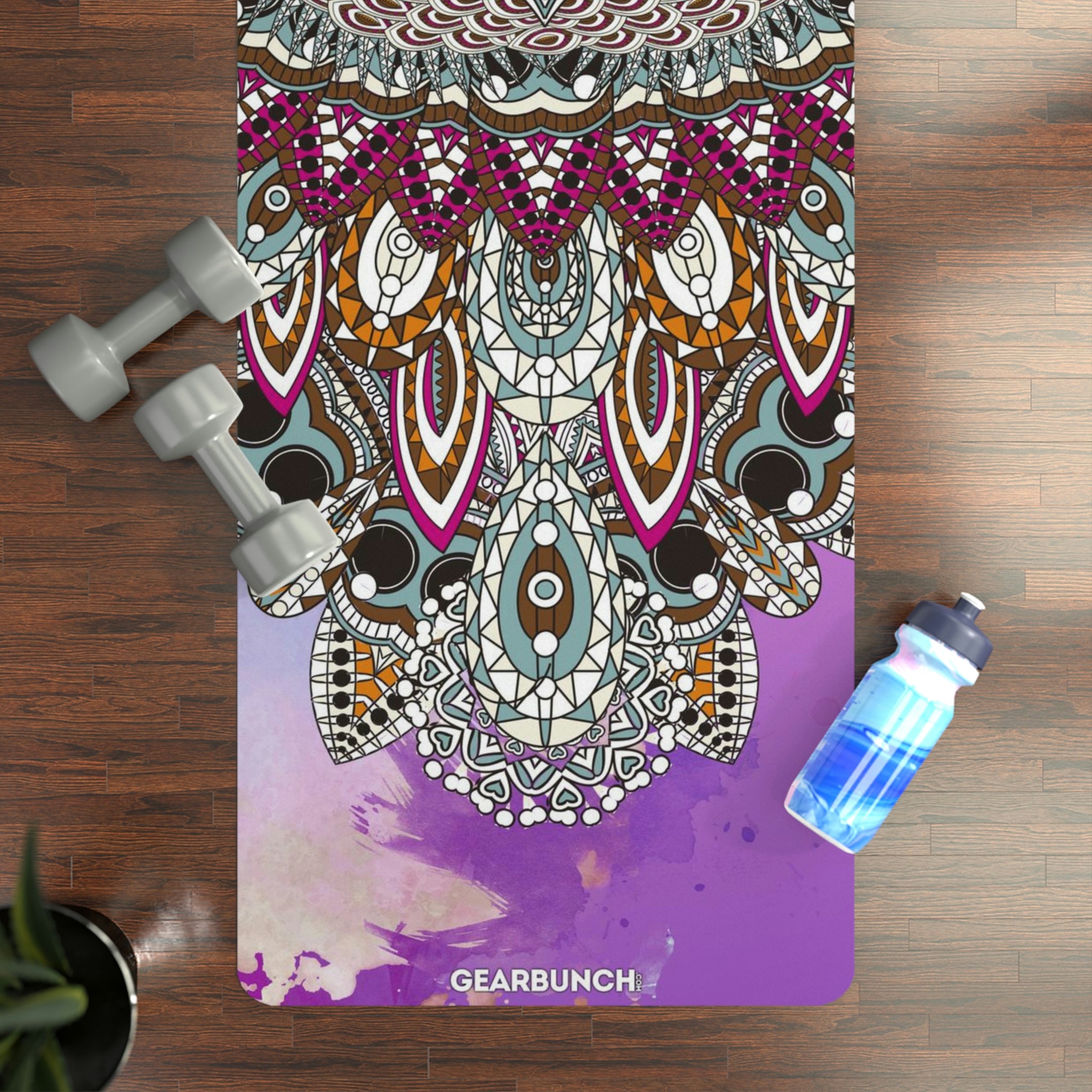 GearBunch Ornamental Owl Yoga Mat