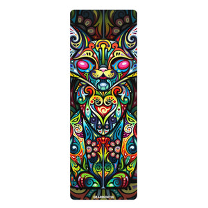 GearBunch Colorful Ornamental Cat Yoga Mat