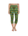 Peacock Feathered Yoga Capris - Gearbunch